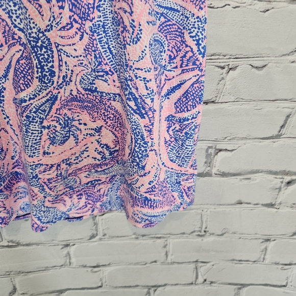 Lily Pulitzer Tammy Dress in Coastal Blue Maybe Gator - Picture 5 of 8